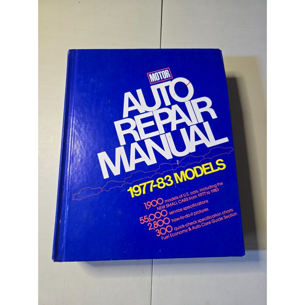 Vintage Motor Auto Repair Manual 1977-1983‎ Models 1st Printing